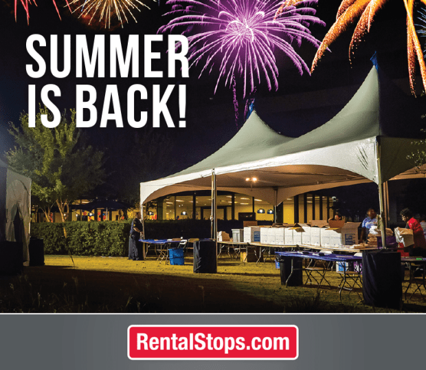 Tent Night Fireworks